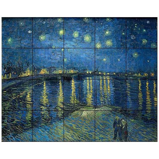 V Gogh "Starry Night Rhone"